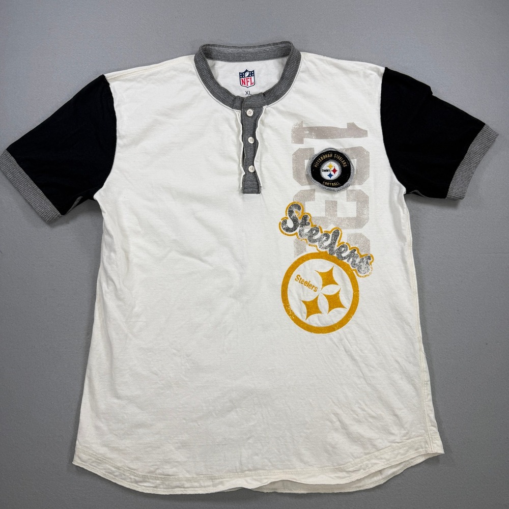 NFL Pittsburgh Steelers 1993 Graphic Tee Men XL White Short Sleeve Football